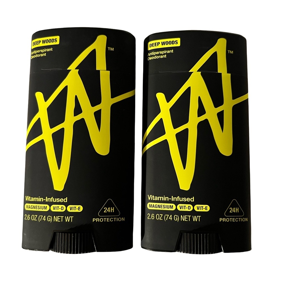 New (2) W by Jake vitamin infused antiperspirant deodorant in deep woods